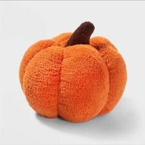 NEW Hyde and Eek! Sherpa Pumpkin Toss Throw Pillow Halloween Fall Pillow